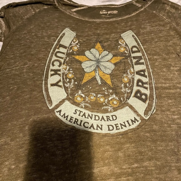 Lucky Brand tee, soft and gauzy. Excellent condition. Size S. - Picture 6 of 12